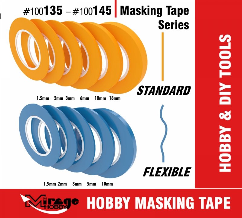 MIRAGE 100139 MASKING TAPE 10mm (18m) (taśma maskująca) 