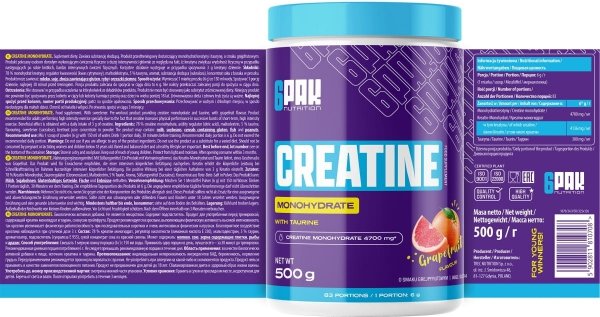 6PAK Creatine Monohydrate 500g