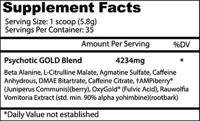 Insane Labz Psychotic Gold 