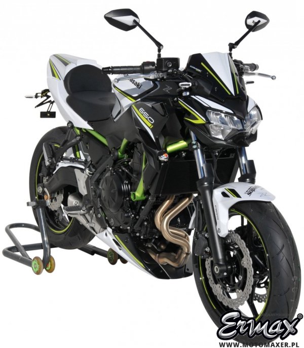 Szyba / owiewka ERMAX NOSE FAIRING 23,5 cm Kawasaki Z650 2020 - 2025