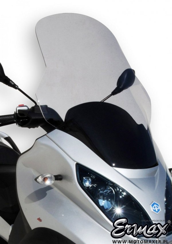 Szyba ERMAX SCOOTER HIGH z osłonami na ręce 74 cm Piaggio MP3 2007 - 2012