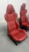FOTELE SPORT BMW Z4 E85 ORYGINAŁ CZERWONE GRZANE