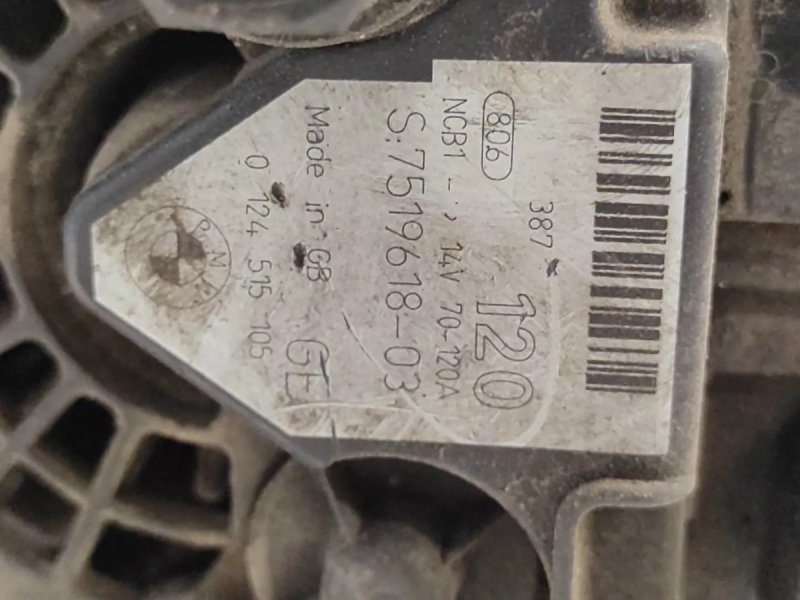 ALTERNATOR 120 AMPER BMW Z4 E85 2,2 2,5 3,0 M54 7519618
