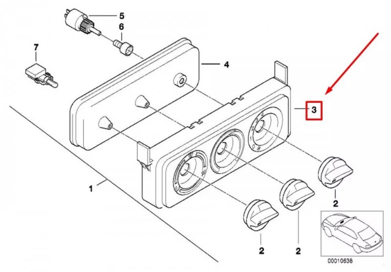RAMKA PANELU OGRZEWANIA BMW Z3 8398898 ORYGINAŁ