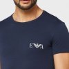 Emporio Armani t-shirt koszulka męska granat i niebieski 2-pack 111670-3R715-50336
