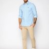Lacoste koszula męska błękitna CH2668-HBP