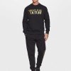 Versace Jeans Couture bluza męska czarna złoty nadruk 75GAIT01