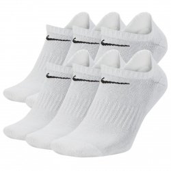 Nike skarpety stopki białe Everyday Cushioned 6pack SX7675-100