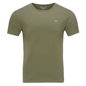 Aeronautica Militare khaki t-shirt koszulka męska crew-neck SC0TI001J508-07001