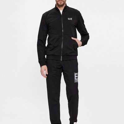 EA7 Emporio Armani bluza męska czarna ze stójką 3DPM61-PJ05Z-1200