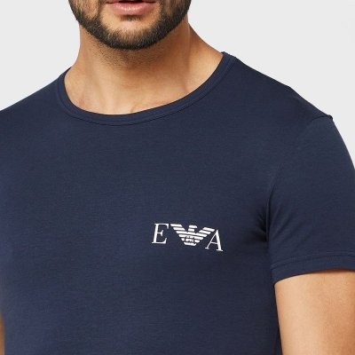 Emporio Armani t-shirt koszulka męska granat i niebieski 2-pack 111670-3R715-50336