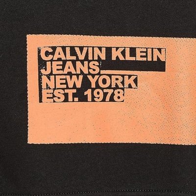 Calvin Klein Jeans bluza męska  czarna z kapturem J30J324102-BEH