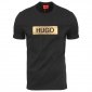Hugo Boss t-shirt koszulka męska czarna złoty nadruk 50467585 001 