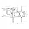 UCHWYT DO TV LED/LCD AR-80 ART 32-65 75KG reg. pion/poziom