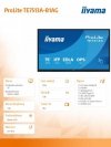 IIYAMA Monitor 75 cali TE7513A-B1AG INFRARED,40pkt,IPS,4K,7H,450cd/m2,      WiFi,USB, ANDROID 14, Google EDLA,2x20W, UCHWYT CIEN