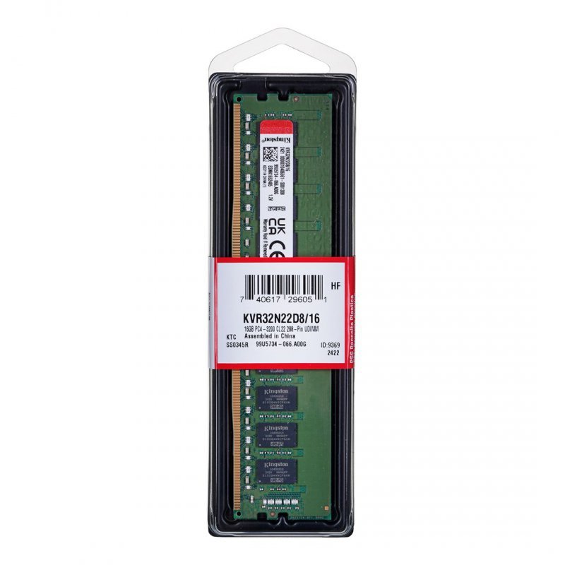 KINGSTON DDR4 16GB 3200MT/s CL22 DIMM