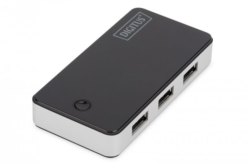 Digitus Hub USB 3.0, 4 porty, czarny
