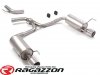 Tłumik końcowy podwójny RAGAZZON 102mm sportowy wydech Alfa Romeo 159 1.9 JTDm / 2.0 JTDm