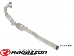 Downpipe + katalizator metaliczny RAGAZZON Volkswagen Golf VI 2.0 GTI TSI ø70mm  sportowy wydech