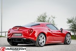 Tłumik końcowy z zaworem RAGAZZON STAL sportowy wydech Alfa Romeo 4C 1750 TBi 2013 - 2020