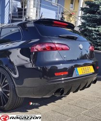 Dyfuzor, dokładka zderzaka rear diffuser STILE ITALIA VTR Alfa Romeo 159