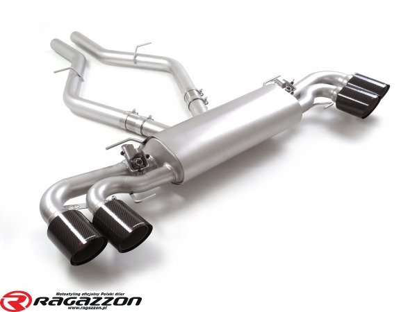 Tłumik końcowy z zaworem Maserati Grecale 3.0 V6 Trofeo RAGAZZON CARBON sportowy wydech 