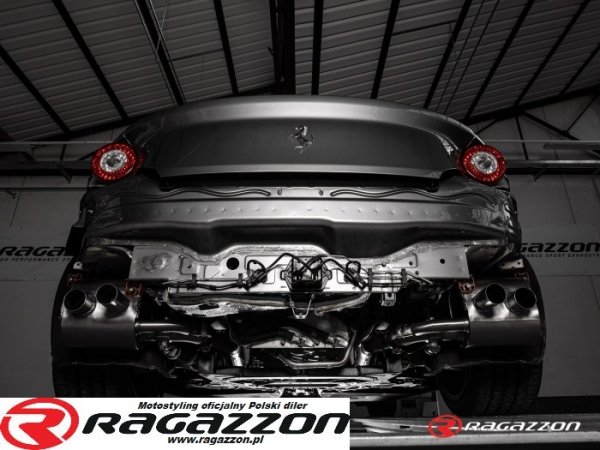 Tłumik końcowy z zaworem Ferrari FF 6.3 V12 (486kW) 2011 - 2016 RAGAZZON sportowy wydech