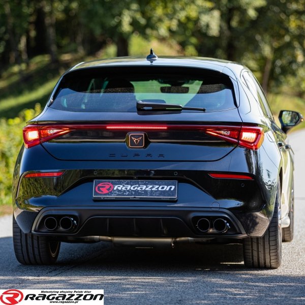 Podwójny tłumik końcowy Cupra Leon 2.0TSI 180kW RAGAZZON BLACK sportowy wydech