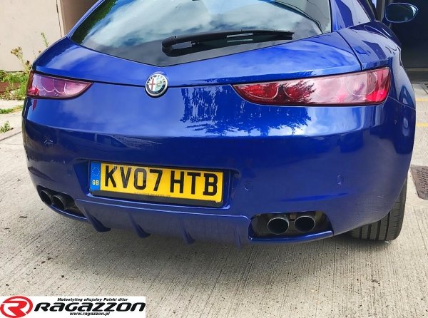 Dyfuzor dokładka zderzaka diffuser STILE ITALIA VTR Alfa Romeo Brerra 2006 - 2010