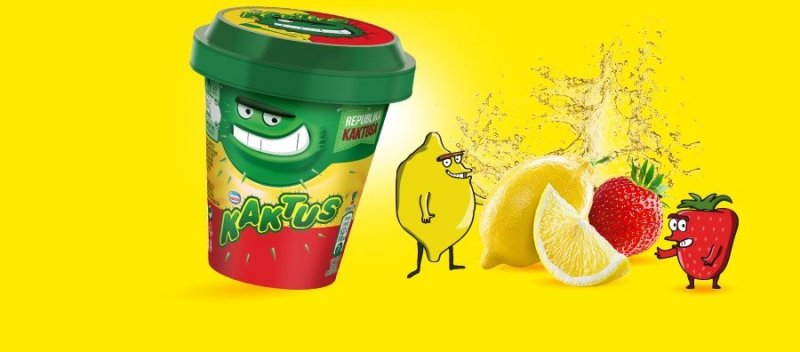 [NESTLE] kaktus cytryna-truskawka kubek 130ml/24