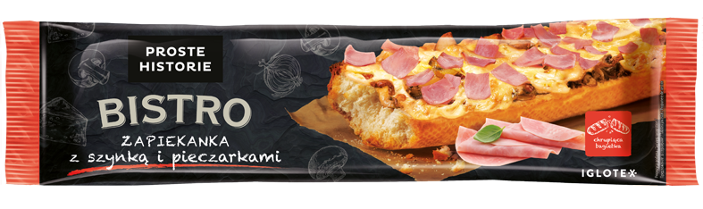 [IGLOTEX] ZAPIEKANKA BISTRO Z SZYNKA I PIECZARKAMI 200g/20
