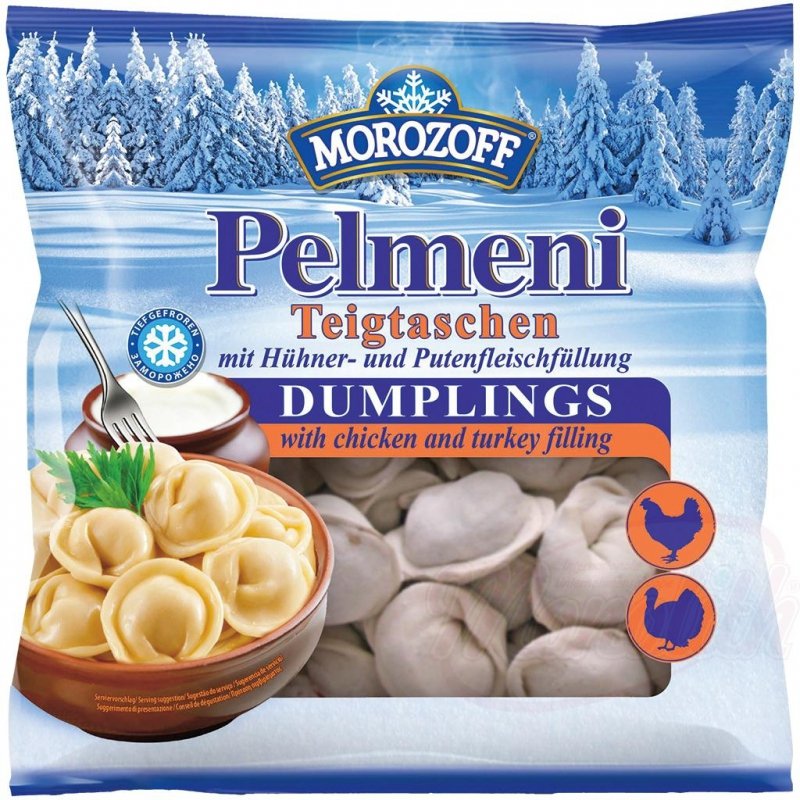 [MOROZOFF] Pelmeni z kurczakiem i indnykiem 450g/10