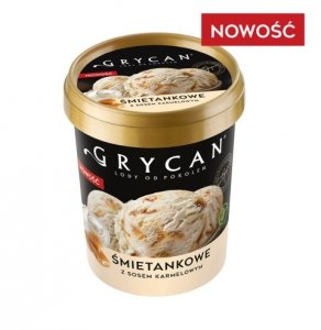 9228 Lody GRYCAN smietankowe z sosem karmelowym 500 ml 1x6