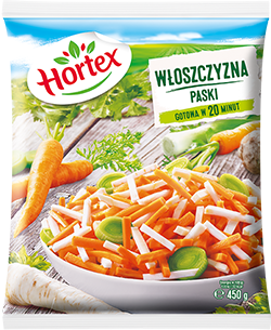 Włoszczyzna krojona w paski 450g 1x14