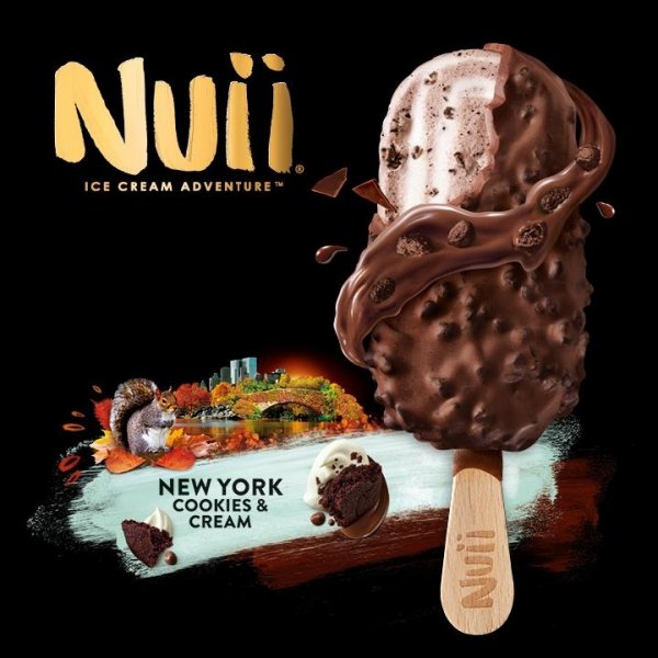 9416  Nuii New York Cookies &amp; Cream 20 x 90 ml
