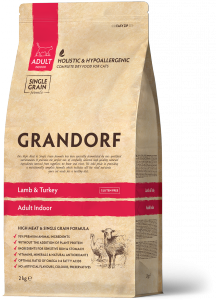 Grandorf Adult Cat Indoor - Lamb & Turkey 2kg.