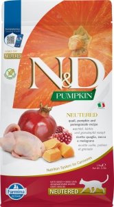 Farmina Cat N&D Pumpkin Quail & Pomegranate NEUTERED 1,5kg