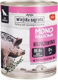 puszka mokrej karmy dla psa Wiejska Zagroda wieprzowina 800g.