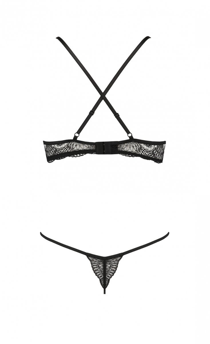 Комплекты Passion Lingerie Quentris bikini, Чёрный, S/M Pas_Quentris bikini S/M - Passion - Эротические комплекты: лиф и трусики - Купить