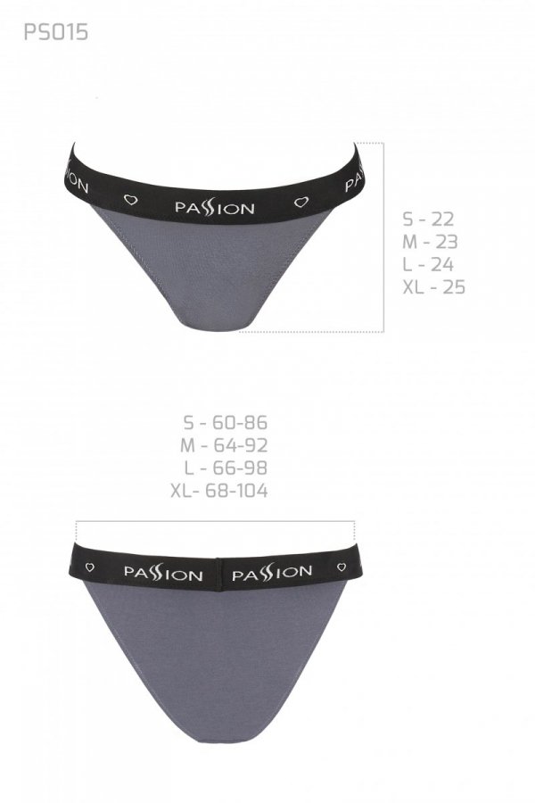 PS015 PANTIES dark grey