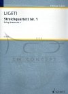 Ligeti, György:  String Quartet No. 1 Métamorphoses nocturnes Partytura + głosy