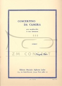 Ibert, Jacques Concertino da camera pour saxophone alto et 11 instruments : na saksofon altowy i fortepian