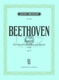 BEETHOVEN L.van:Sonate F, Horn (Violon.)und Klavier op.17