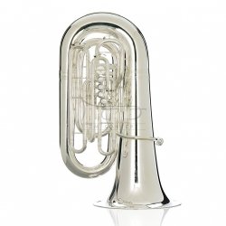 MELTON MEINL WESTON tuba C model 5450-S Thor, 5/4, 4 wentyle tłokowe (ze stali szlachetnej), posrebrzana, z futerałem typu gigbag