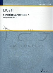 Ligeti, György:  String Quartet No. 1 Métamorphoses nocturnes Partytura + głosy