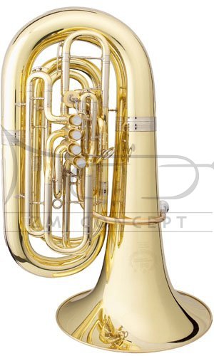 B&amp;S tuba C Perantucci 4197-2-0GB PT-20P, posrebrzana, z futerałem
