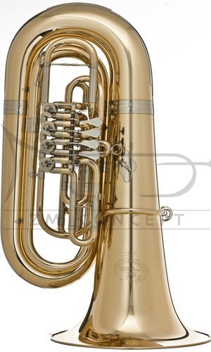 B&amp;S tuba Bb Perantucci GR55-1-0GB lakierowana, 4 wentyle obrotowe, z futerałem gig bag