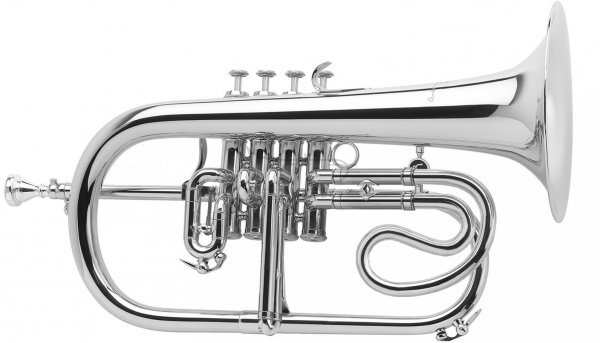 ANTOINE COURTOIS flugelhorn Bb model AC156NR, posrebrzany, czara XL