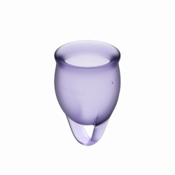 Satisfyer Feel Confident Menstrual Cup Set Lila