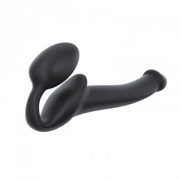 Strap-on-me Silicone bendable strap-on Black S